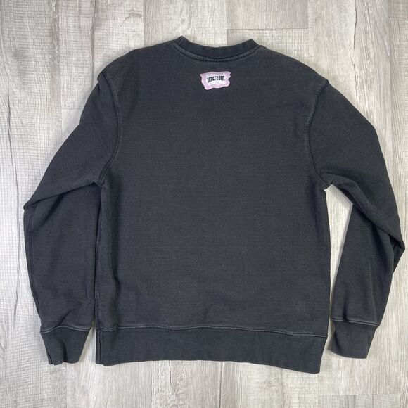 Ice Cream Billionaire Boys Club BBC Cold Crewneck Black Sweatshirt Mens Medium V - Picture 9 of 9